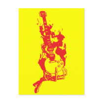 BURNING GUITAR postcards