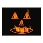 Burning Halloween Pumpkin Announcement