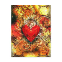 Burning Heart postcards