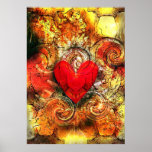 Burning Heart Print