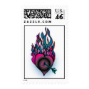 Burning Heart Stamp- Postage by kenipela Burning Heart Stamp- Postage