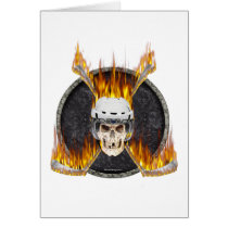 Burning Hockey Sticks cards by eBrushDesign Burning Hockey Sticks cards