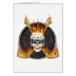 Burning Hockey Sticks Cards