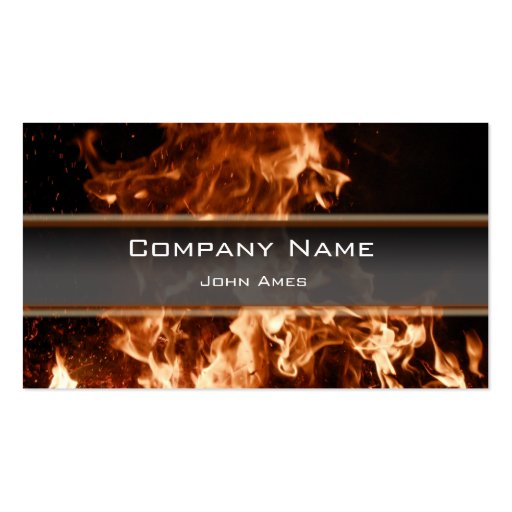 Burning Inferno Business Card (front side)