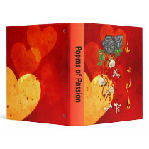 Burning Love Fire 3 Ring Binder