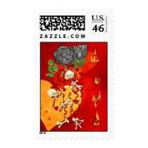 Burning Love Fire Postage