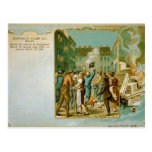 Burning of the Stamp Act in Boston Massachusetts Postcards