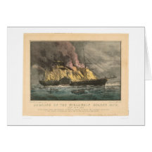Burning of the Steamship Golden Gate (0144A) Cards