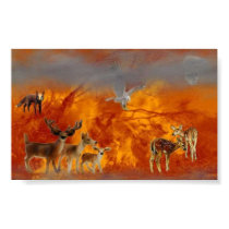 burning posters