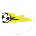 burning soccer ball stickers