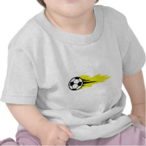 burning soccer ball t-shirts