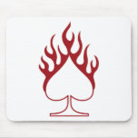 burning spades mouse pad