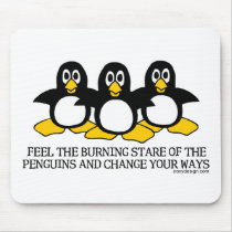 Burning Stare Of The Penguins Mous... - Customized mousepads by ironydesign Burning Stare Of The Penguins Mous... - Customized mousepads