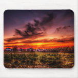 Burning Sunset Fire Mouse Pad