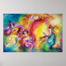 BURNING THE CARNIVAL / Venetian Masquerade Dance Print