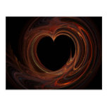 Burning Valentine's Heart Postcards