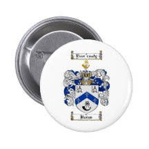 BURNS FAMILY CREST -  BURNS COAT OF ARMS PINBACK BUTTON