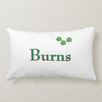 Burns Irish Family Name Pillow pillows