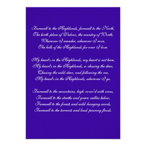 Burns Night Invitation