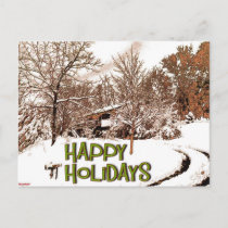 Burnsville NC, Christmas Snow postcards
