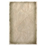 Burnt Edges on Crinkle Paper Customized Stationery