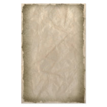 Burnt Edges on Crinkle Paper Customized Stationery