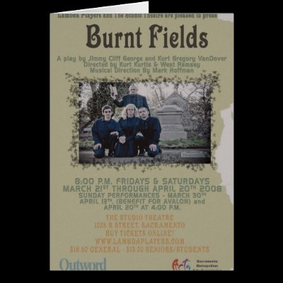 Burnt Fields card by theatricalguy