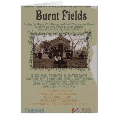 Burnt Fields Card by theatricalguy