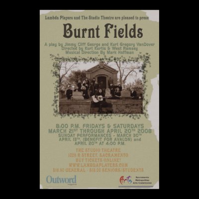 Burnt Fields poster 2 by theatricalguy