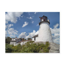 Burnt Island Light, Maine postcard