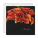 Burnt orange calla lilly wedding invitations by custom_stationery Burnt orange calla lilly wedding invitations
