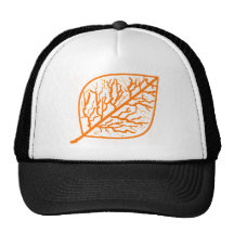 Burnt Orange Leaf Hat