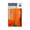 Burnt orange October Poppy postage by aslentz Burnt orange October Poppy postage