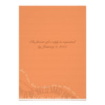 Burnt Orange RSVP Card Invite at Zazzle