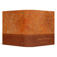 Burnt orange vintage graduation memory book binder binder