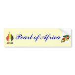 BurnUgandalogo, uganda, Pearl of Africa Bumper Stickers