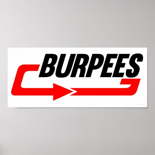 Burpees Sign Posters