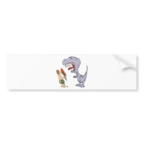 Burping Dinosaur bumper stickers