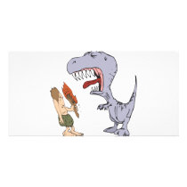 Burping Dinosaur Custom Photo Card