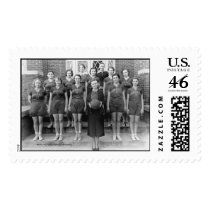 Burrett College Girls Basketball postage