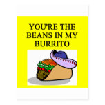 BURRITO and beans lover Postcard