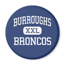 Burroughs Broncos Middle Milwaukee Wisconsin magnets by customteamsportswear Burroughs Broncos Middle Milwaukee Wisconsin magnets