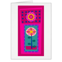 Burst Flower Greeting Card