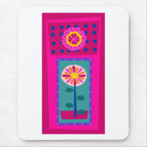 Burst Flower Mouse Pad