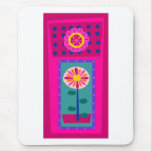 Burst Flower Mouse Pad