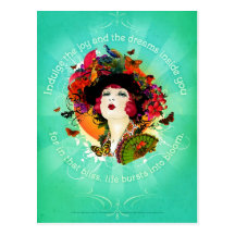 Burst into Bloom Postcard