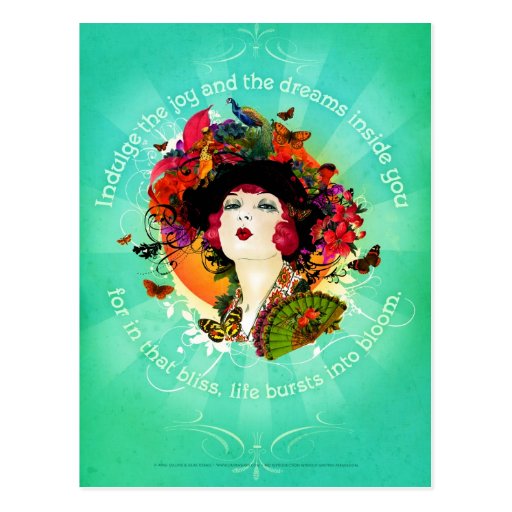 Burst into Bloom Postcard