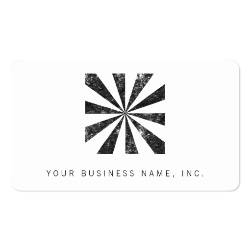 Burst (Letterpress Style Background) Business Card