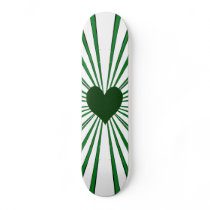 Burst Of Love (Green) Custom Skateboard