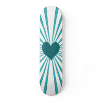 Burst Of Love (Light Blue) Skate Board